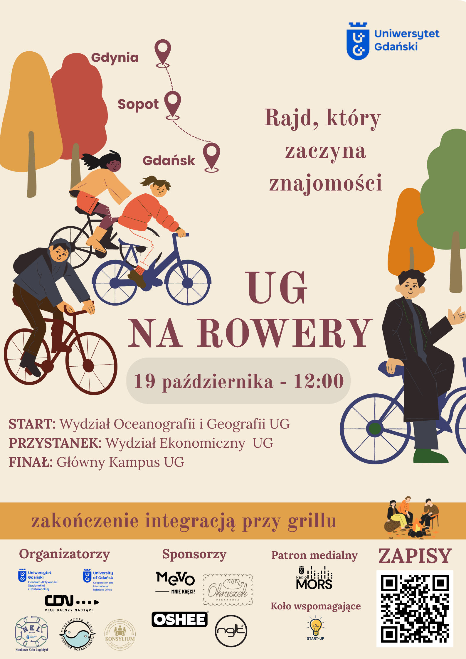 UG na rowery - plakat